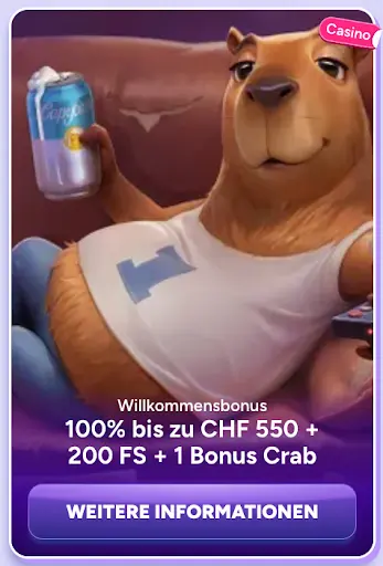 Willkommensbonus SpinBara SpinBara Willkommensbonus CHF 550 und 200 Freispiele