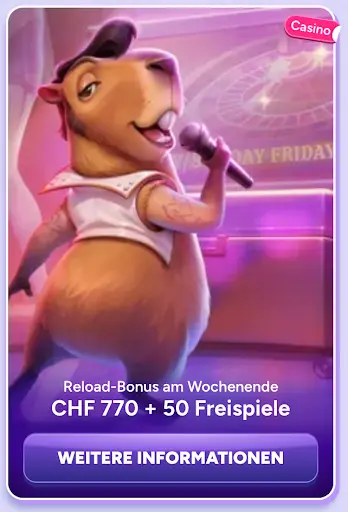 Wochenend Reload Bonus SpinBara Reload Bonus Wochenende CHF 770 und 50 Freispiele